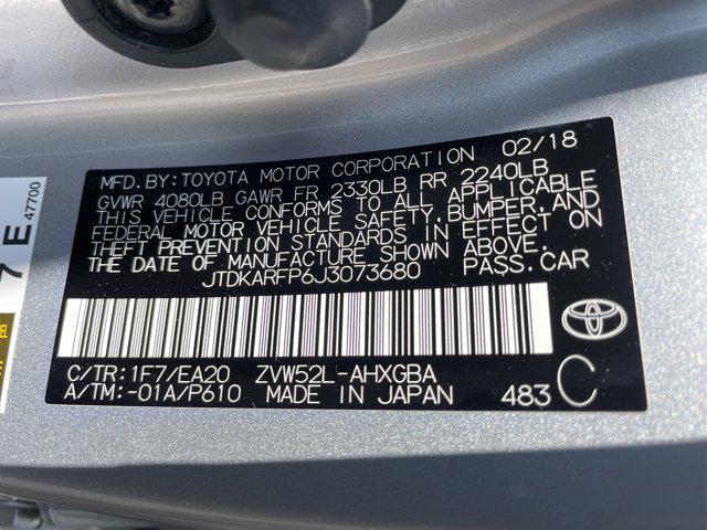 Photo of 2018 Classic Silver Metallic Toyota Prius Prime