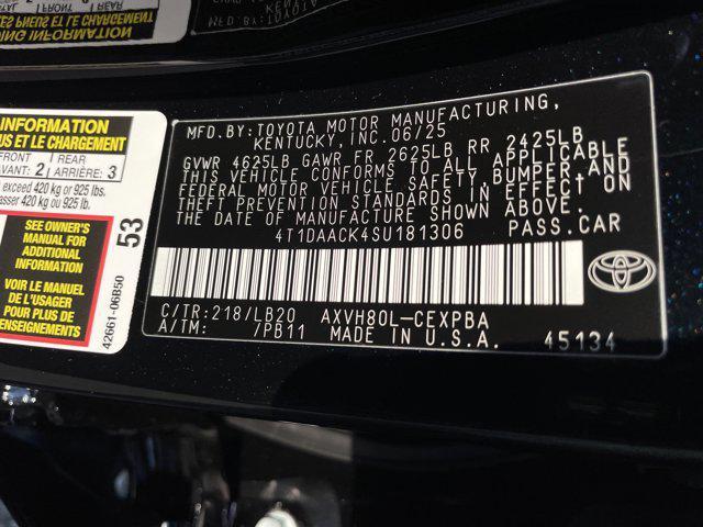 Photo of 2025 Midnight Black Met Toyota Camry