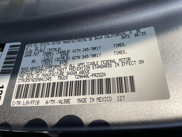Photo of 2025 Celestial Silver Metallic Toyota Tacoma