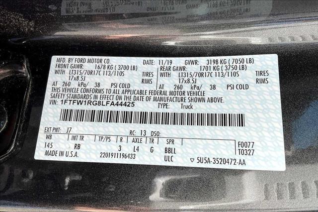 Photo of 2020 Magnetic Metallic Ford F-150