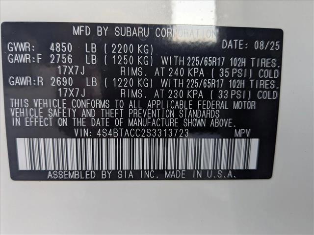 Photo of 2025 Crystal White Pearl Subaru Outback