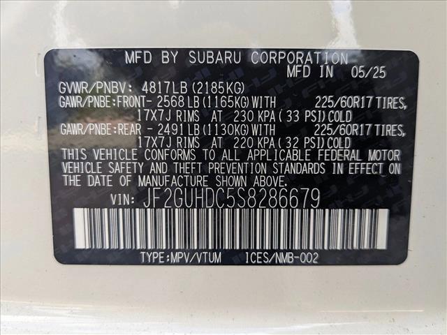 Photo of 2025 Crystal White Pearl Subaru Crosstrek