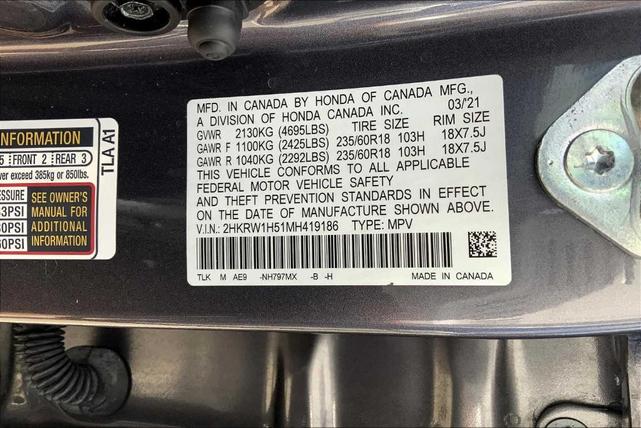 Photo of 2021 Modern Steel Metallic Honda CR-V