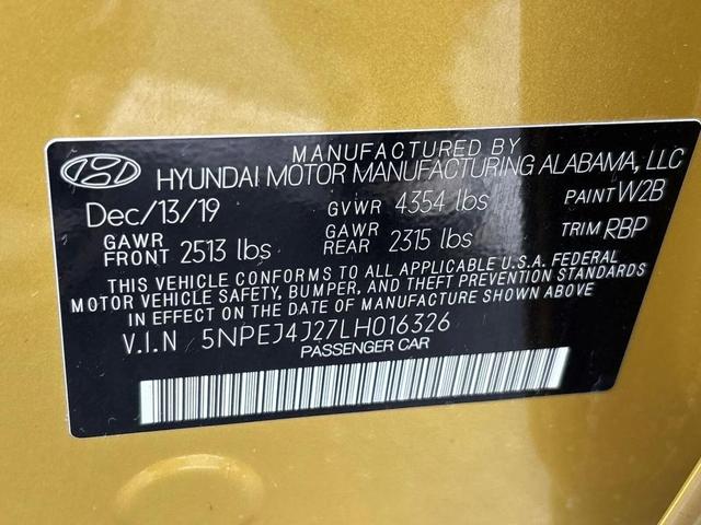 Photo of 2020 Glowing Yellow Hyundai SONATA