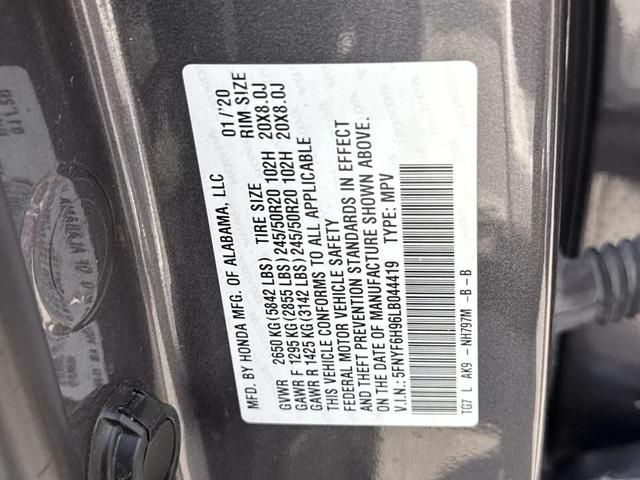 Photo of 2020 Modern Steel Metallic Honda Pilot