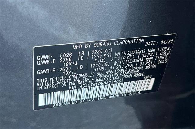 Photo of 2022 Magnetite Gray Metallic Subaru Outback