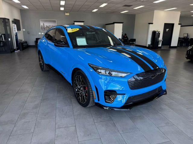 Photo of 2021 Blue Ford Mustang Mach-E
