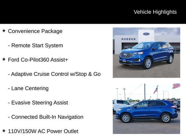 Photo of 2022 Atlas Blue Metallic Ford Edge