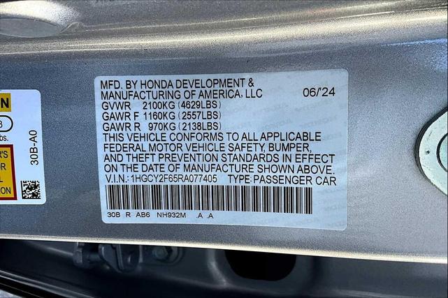 Photo of 2024 Solar Silver Metallic Honda Accord Hybrid