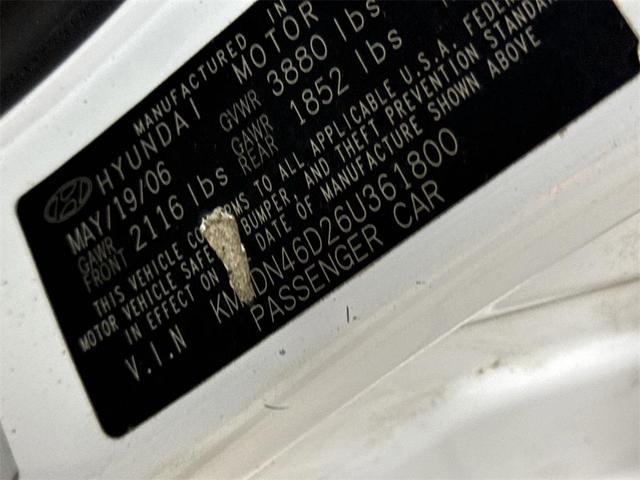 Photo of 2006 Nordic White Hyundai ELANTRA