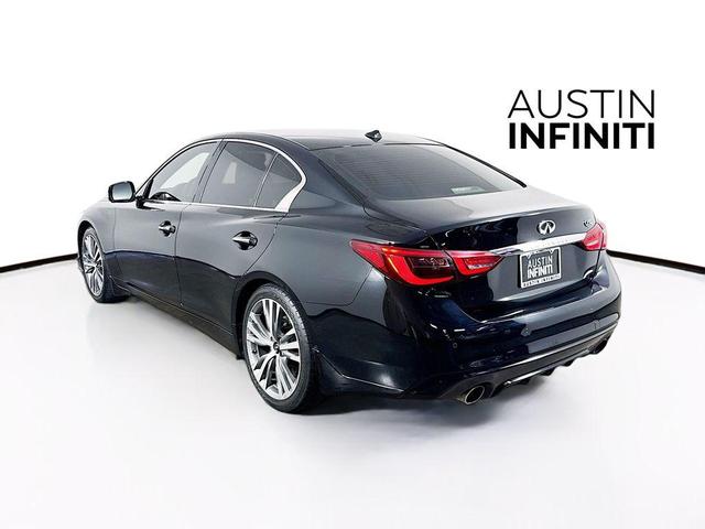 Photo of 2021 Black Obsidian INFINITI Q50