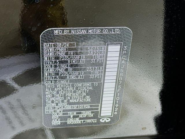 Photo of 2025 Black Obsidian INFINITI QX50