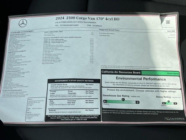 Photo of 2024 White Mercedes-Benz Sprinter 2500