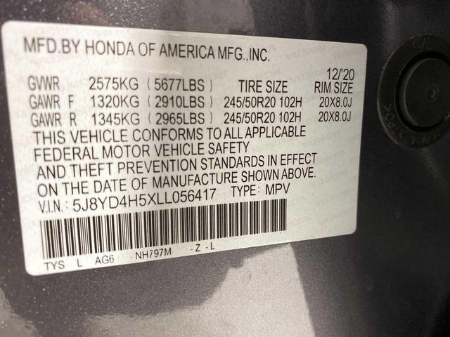Photo of 2020 Modern Steel Metallic Acura MDX