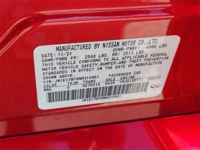 Photo of 2022 Dynamic Sunstone Red INFINITI Q50