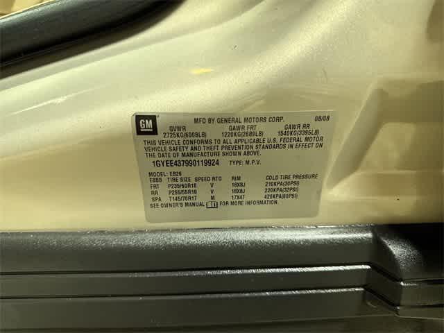 Photo of 2009 Gold Mist Cadillac SRX