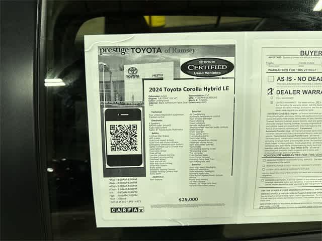 Photo of 2024 Underground Toyota Corolla Hybrid
