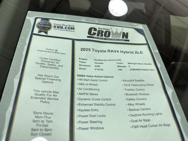 Photo of 2025 Midnight Black Toyota RAV4 Hybrid