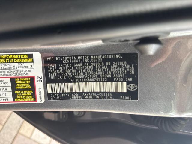 Photo of 2022 Predawn Gray Mica Toyota Camry