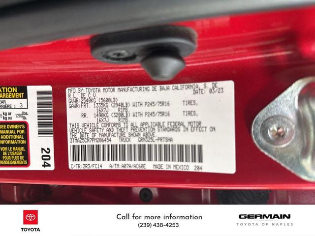 Photo of 2023 Barcelona Red Metallic Toyota Tacoma