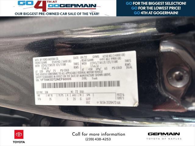 Photo of 2022 Agate Black Metallic Ford F-350