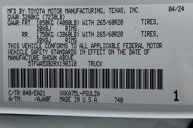 Photo of 2024 Ice Cap Toyota Tundra