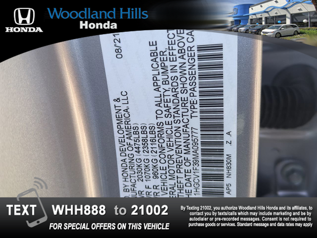 Photo of 2021 Silver Honda Accord