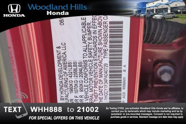Photo of 2023 Radiant Red Metallic Honda Accord