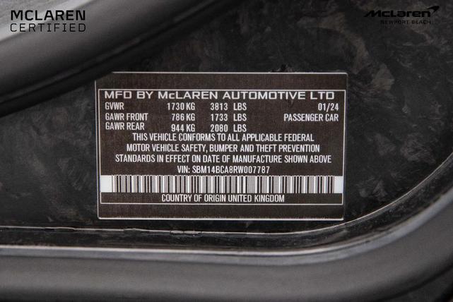 Photo of 2024 Silica White McLaren 750S