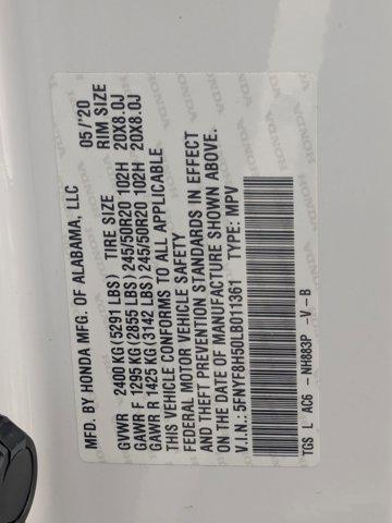 Photo of 2020 Platinum White Pearl Honda Passport