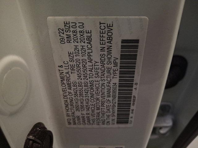 Photo of 2022 Platinum White Honda Pilot