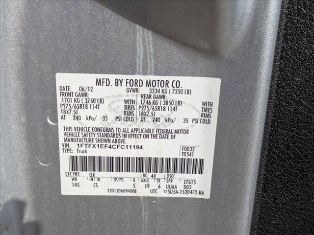Photo of 2012 Ingot Silver Metallic Ford F-150