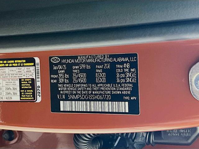 Photo of 2025 Terracotta Orange Hyundai SANTA FE HEV