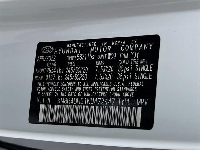 Photo of 2022 Hyper White Hyundai PALISADE