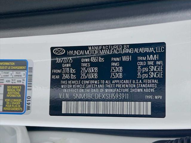 Photo of 2025 Serenity White Pearl Hyundai TUCSON