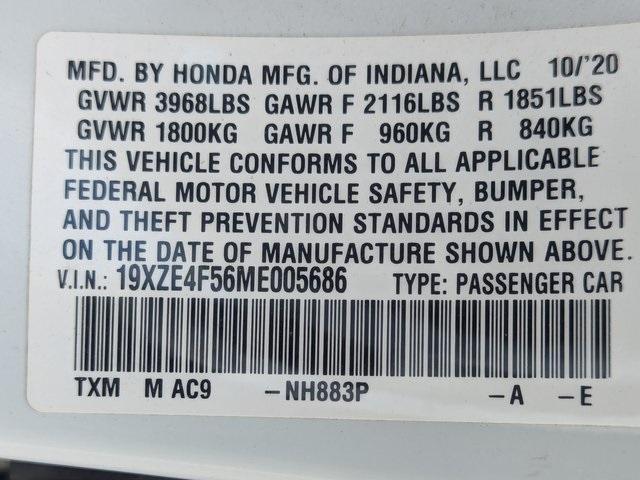 Photo of 2021 White Honda Insight