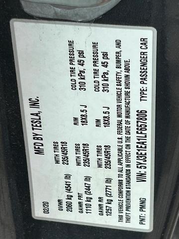 Photo of 2020 Gray Tesla Model 3