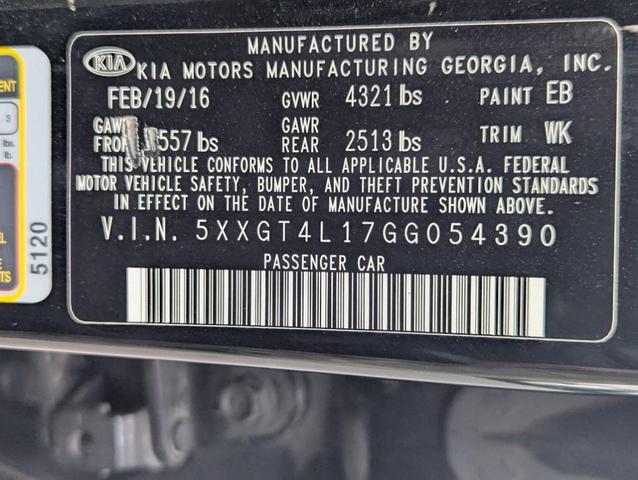 Photo of 2016 Ebony Black Kia Optima