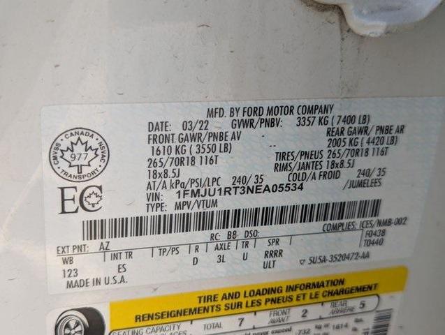 Photo of 2022 White Ford Expedition