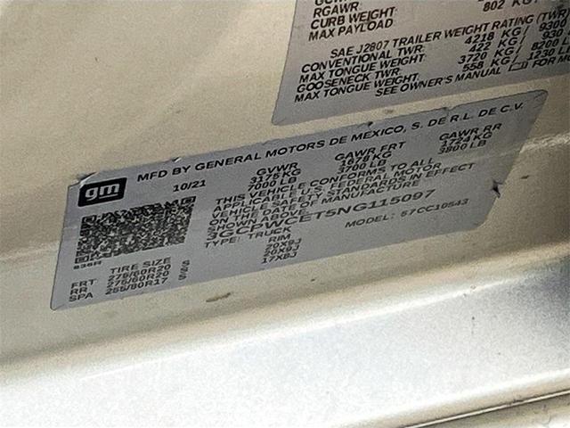 Photo of 2022 Silver Ice Metallic Chevrolet Silverado 1500