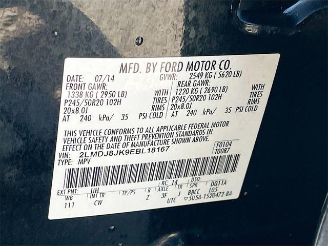 Photo of 2014 Tuxedo Black Metallic Lincoln MKX