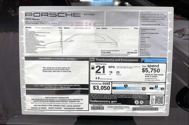 Photo of 2025 Volcano Grey Metallic Porsche Macan
