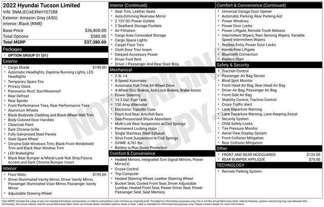 Photo of 2022 Amazon Gray Hyundai TUCSON