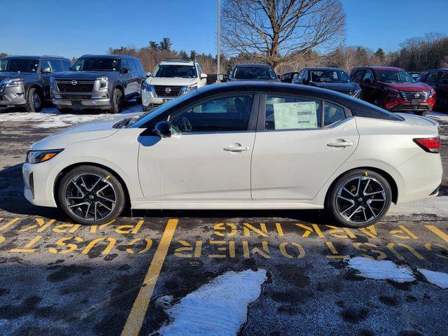 Photo of 2025 Aspen White Tricoat/Super Black Nissan Sentra