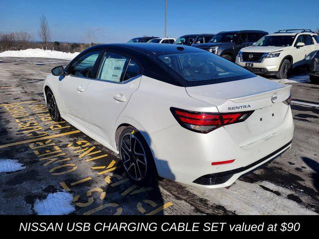 Photo of 2025 Aspen White Tricoat/Super Black Nissan Sentra