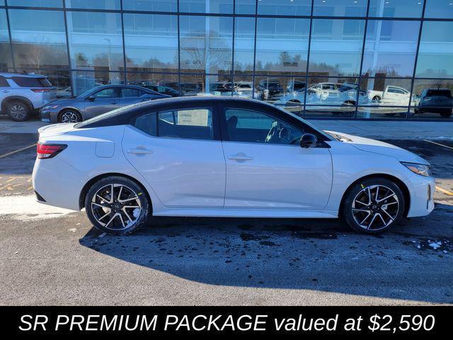 Photo of 2025 Aspen White Tricoat/Super Black Nissan Sentra