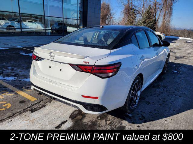 Photo of 2025 Aspen White Tricoat/Super Black Nissan Sentra
