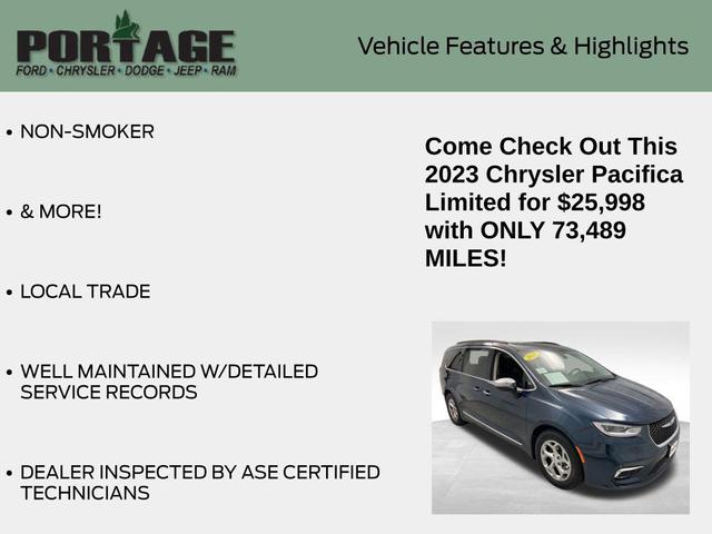 Photo of 2023 Fathom Blue Pearlcoat Chrysler Pacifica