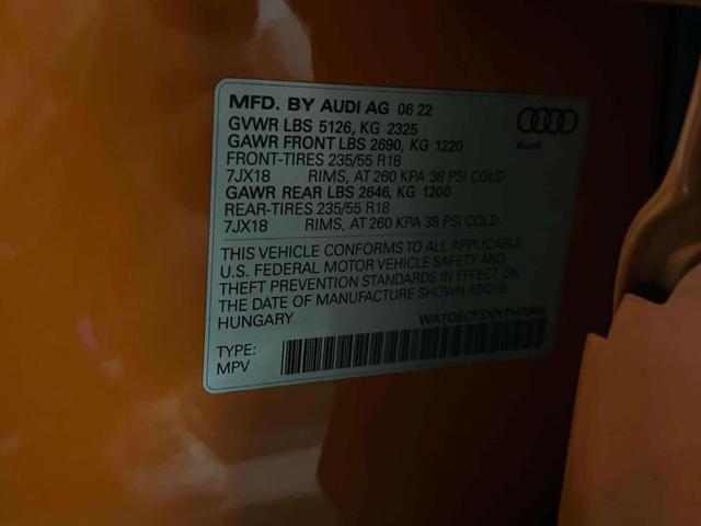 Photo of 2022 Pulse Orange Audi Q3