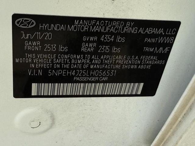 Photo of 2020 Quartz White Hyundai SONATA